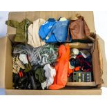 Action Man box of assorted costume/accessories