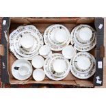 An early 20th Century hand finished tea set, marked Phoenix china, comprising twelve cups,