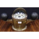 A Henry Brown & Sons Ltd 'Sestrel' brass ship's compass, model No 10043/W,