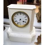 A 19th Century slate clock retailed A.B.