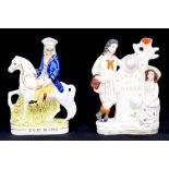 Two Staffordshire figures,