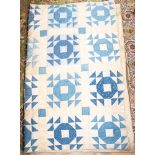 American, State of Maine, New England, patchwork quilt early 19th Century, single overlap size,