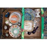 A quantity of assorted ceramics, including Bloor Derby, 19th Century hand painted plate,