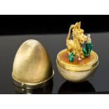 Stuart Devlin, a novelty silver gilt surprise Easter egg,