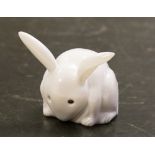 Bernard Moore (attributed), a blanc de Chine figure of a rabbit,