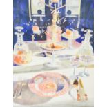 Glynn Boyd Harte (1948-2003), Table Laid for the Evening Dinner, lithograph,