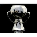 An Arts and Crafts silver three handled pedestal cup, Art Nouveau style,