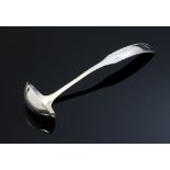 Georg Jensen, a Rope pattern silver toddy ladle, designed 1916, import marks for London 1930,