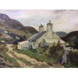 Donald McIntyre (1923-2009), Cottage Above Nefyn, oil on board, signed,