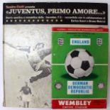 Football Memorabilia: Juventus, Primo Amore (First Love) book with 12" record inside the back cover.