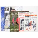 Derby County Programmes: An assortment of Derby County programmes from testimonial's and benefit