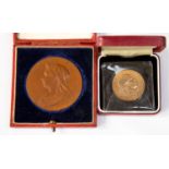 Victoria Jubilee 1837-1897 Bronze medallion in Red Case,