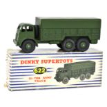 Dinky: A Dinky Super Toys No.622 "10-Ton Army Truck", with driver, within original box.