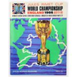 World Cup Memorabilia: A 1966 World Cup Championship Souvenir Programme.