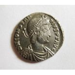 Constantius II Silver Siliquia, Arles Obv.