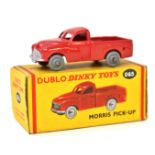 Dinky: A Dublo Dinky Toys No.65 "Morris Pick-Up", red body, contained within original box.