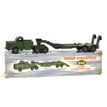 Dinky: A Dinky Super Toys No.660 "Tank Transporter", with driver, within original box.