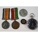 WW1 British Mercantile Marine Medal 1914-18 and 1914-18 British War Medal to Thomas Black.