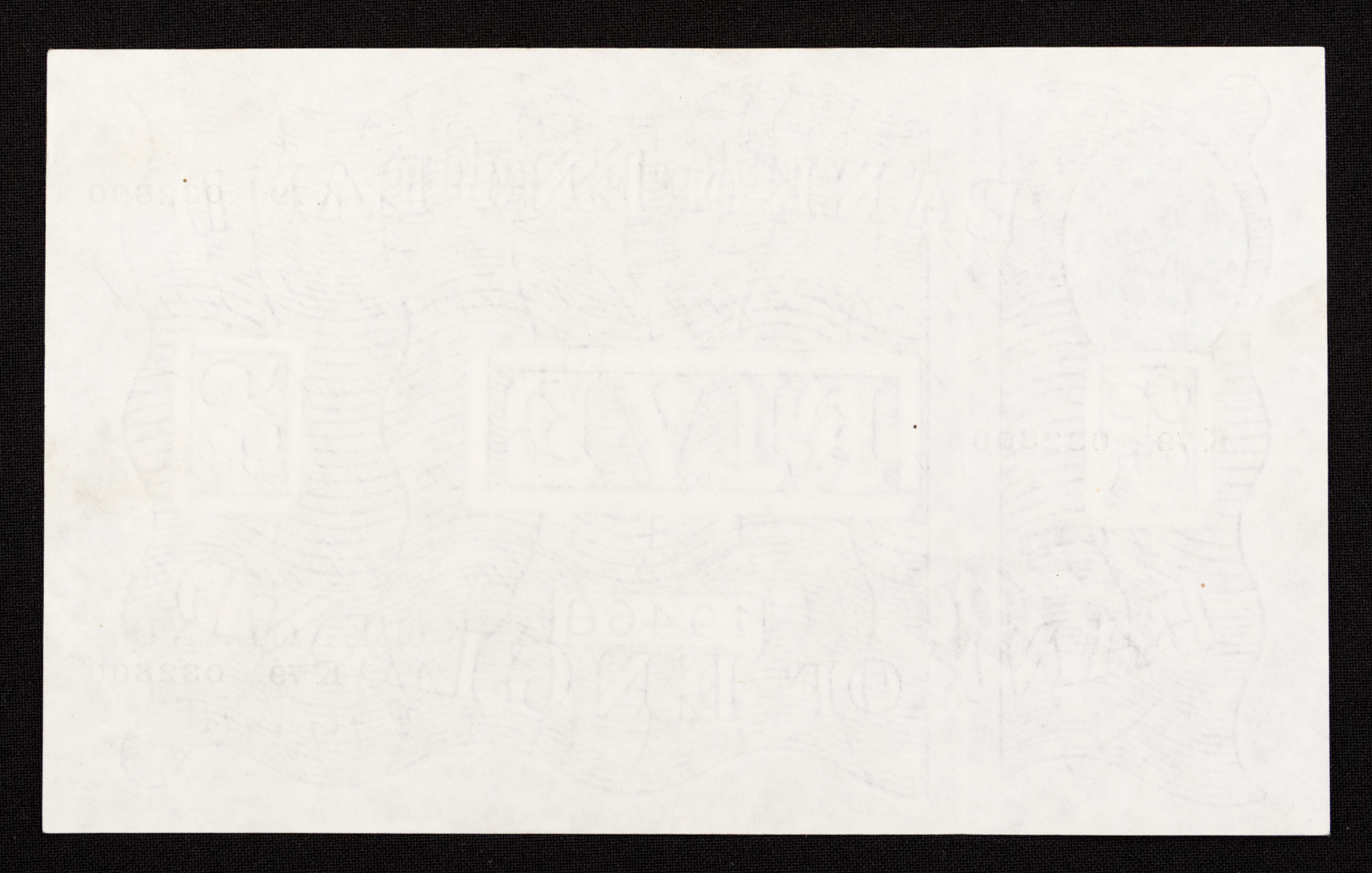 Banknote, Five Pounds Peppiatt dated 16th November 1945 series K79 932800,