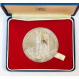 Elizabeth II 25th Anniversary silver medal,