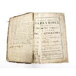 A 1776 large family Bible