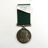 Edward VII Volunteer Long Service Medal to 3363 PTE D.W.J.