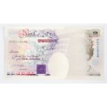 A £20 note that has been defaced (fault in printing) (1)