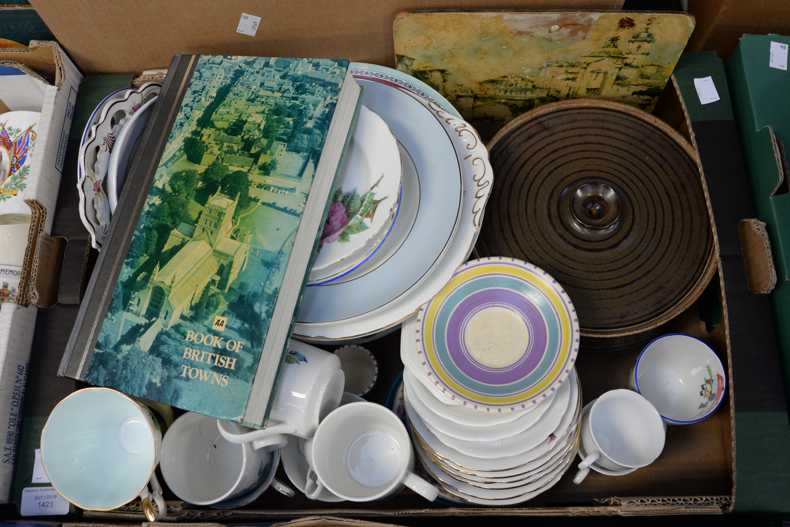 A parcel lot of a Paragon 'Harry Wheatcroft' roses teacups and saucers, Paragon children's ceramics,