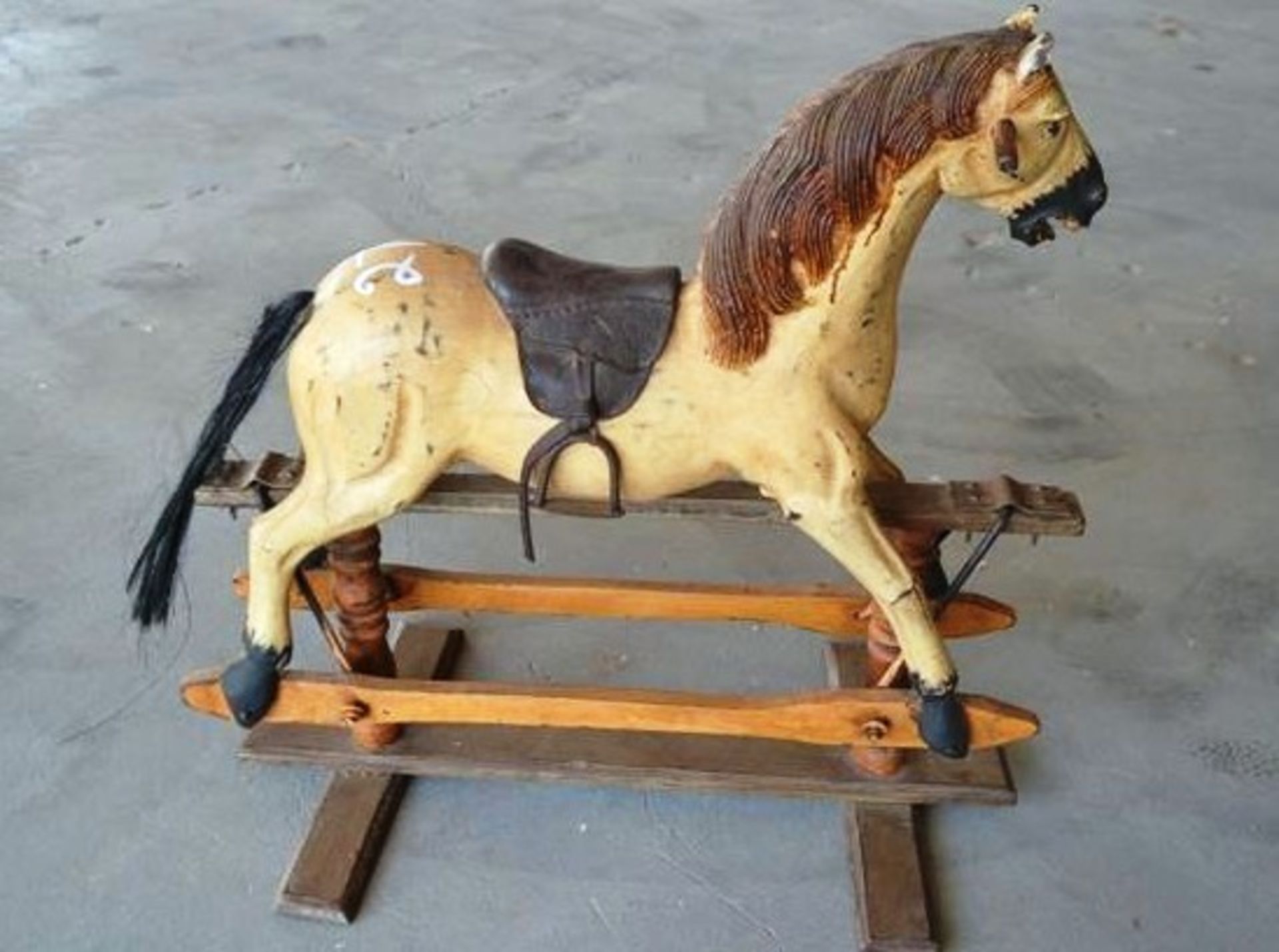 WOODEN HORSE W/ GLIDER - Image 3 of 3