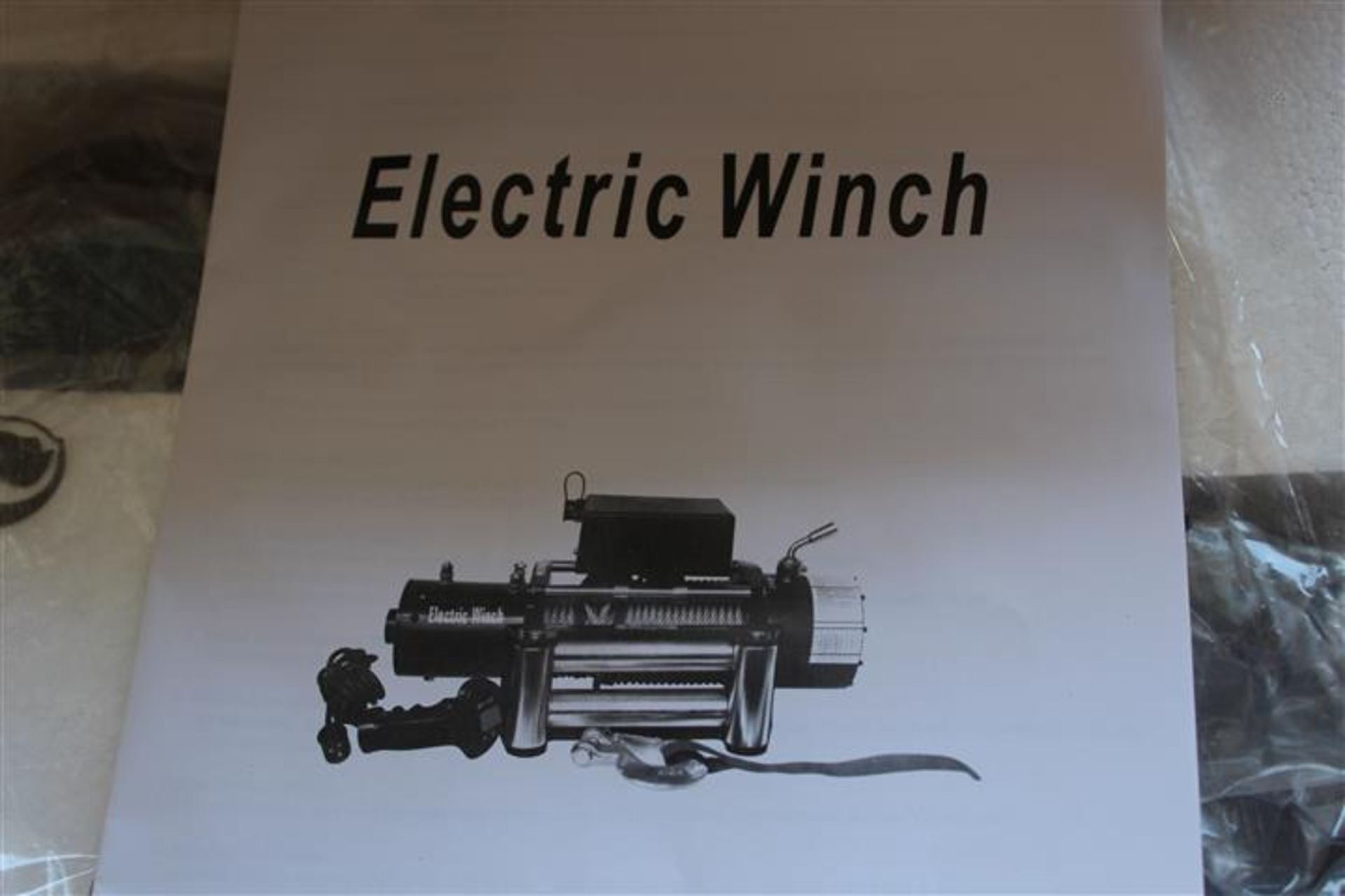 12,000LB PULL LINE ELEC. WINCH COMPLETE W/ CONTROLS - Image 3 of 7