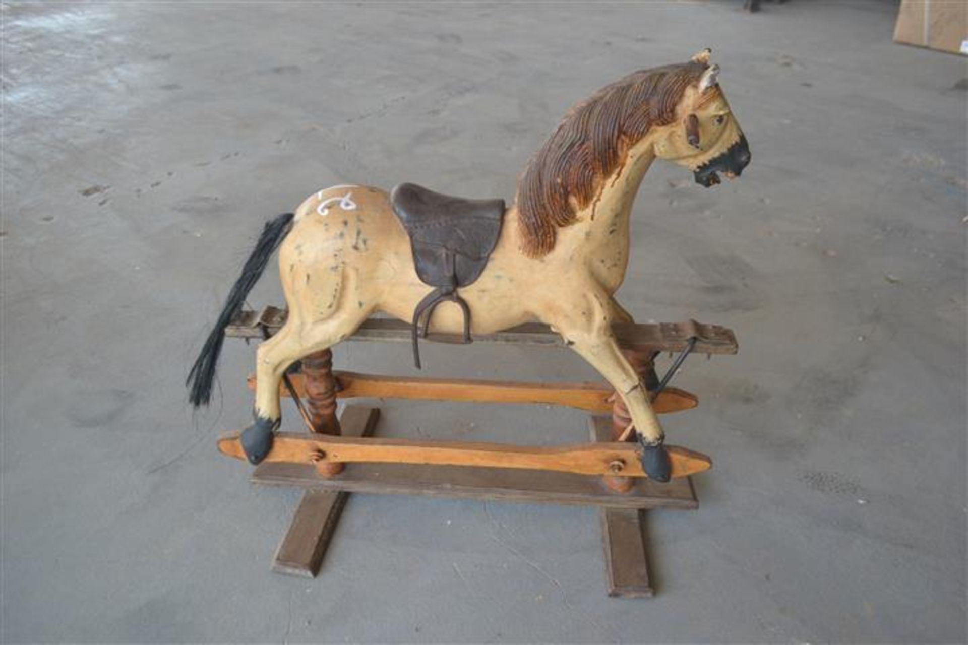 WOODEN HORSE W/ GLIDER