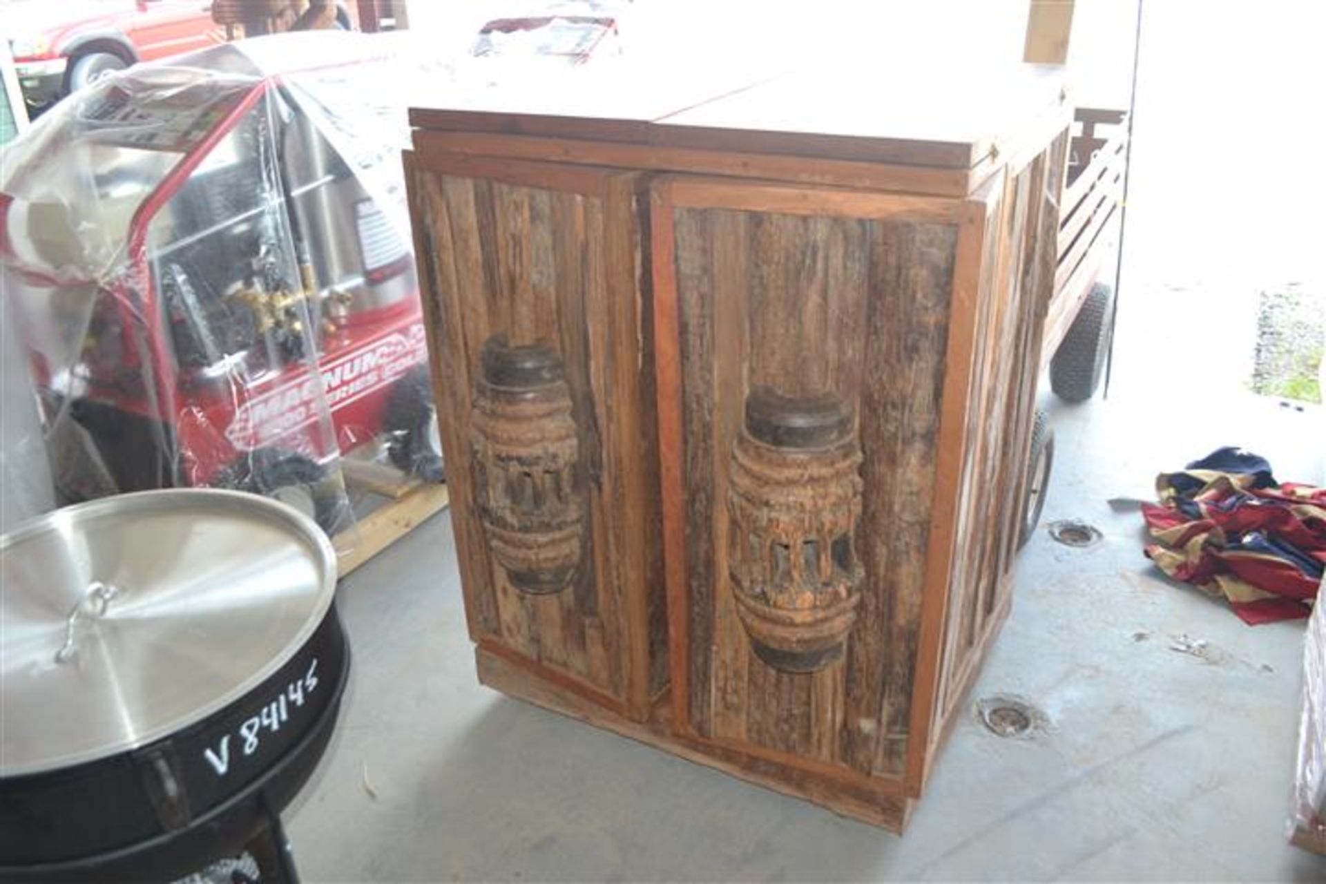 CUSTOM WOOD WINE CABINET