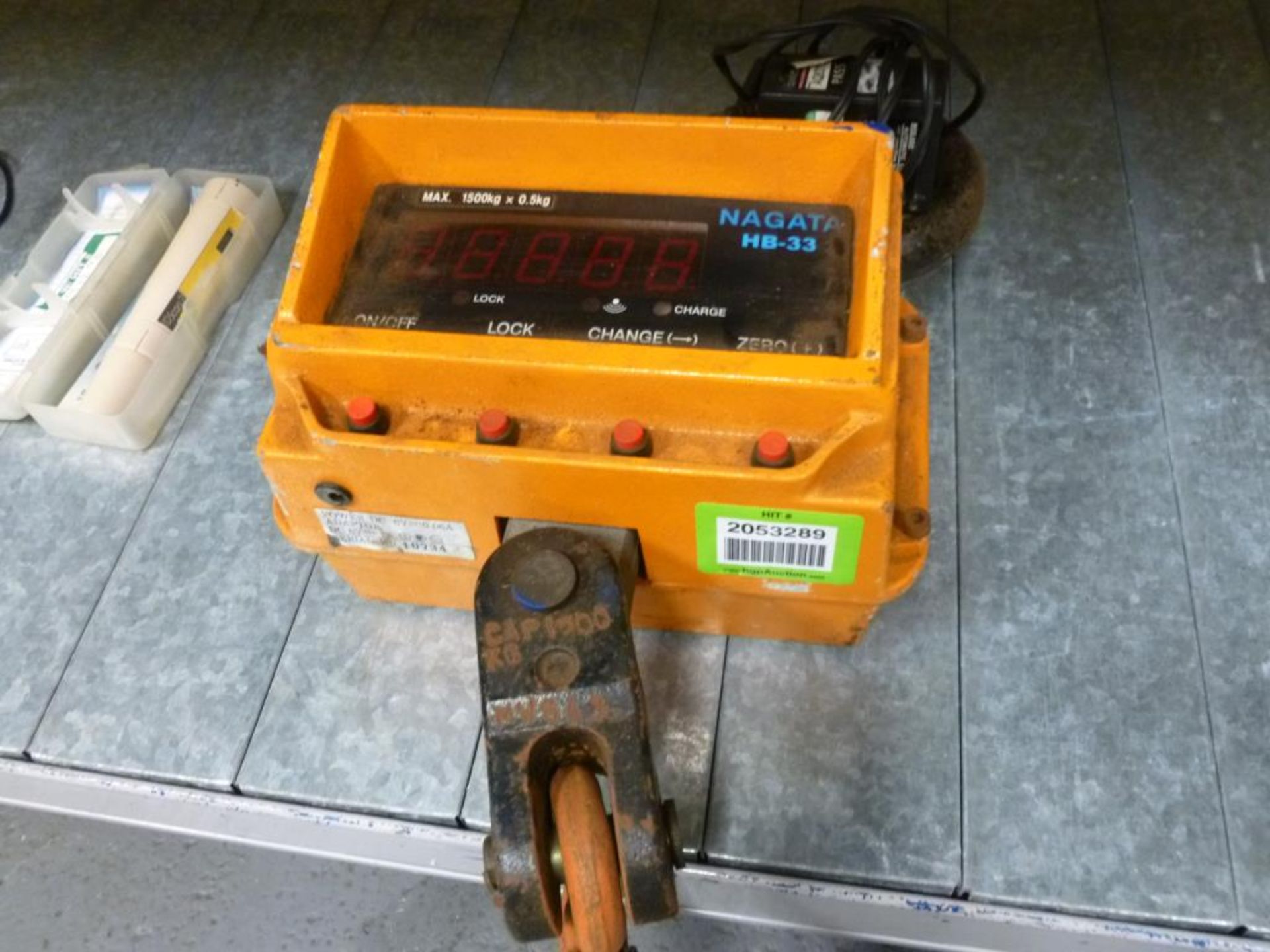 Nagata HB-33 Digital Crane Scale, 1500kg x 0.5kg. HIT# 2053289. PRA Department. Asset Located at