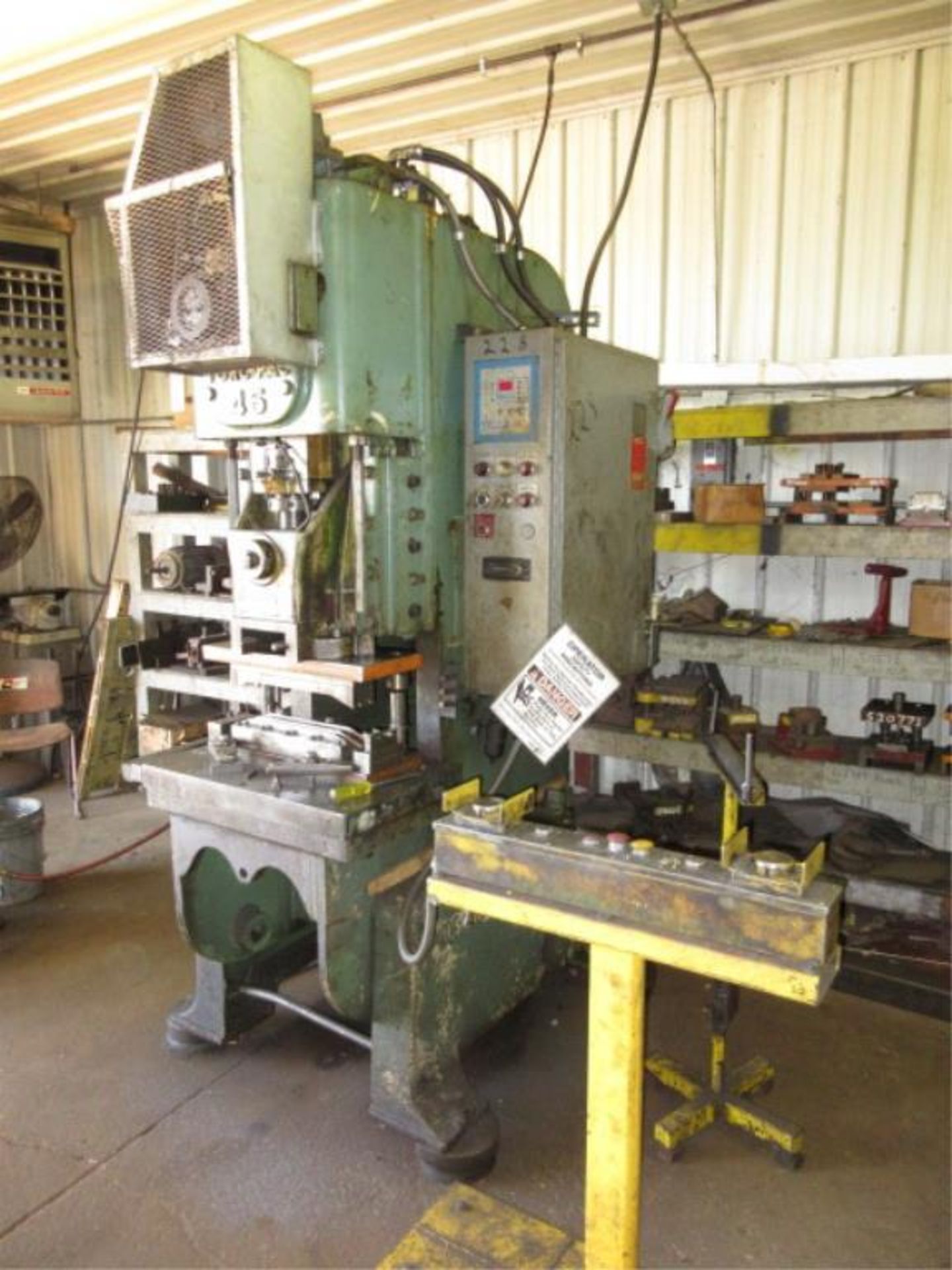 Clearing OBI Punch Press . Clearing 45T640-486 45-Ton Torc-Pac Series OBI Punch Press, spm 100, - Image 5 of 6