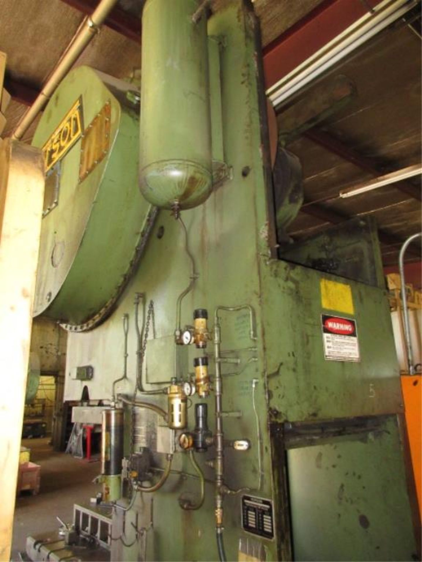 Verson OBI Punch Press. Verson 150 150-Ton OBI Punch Press, 8" stroke, 45 spm, shut height 22, ram - Image 9 of 10