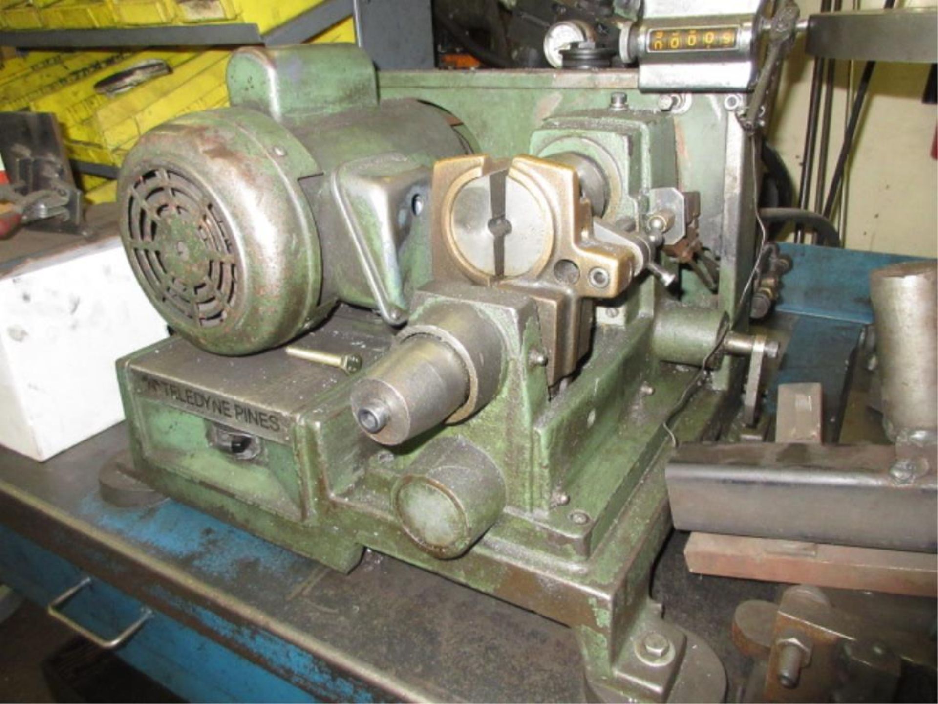 Teledyne Pines Beveling Machine. Teledyne Pines Bench Top Beveling Machine SN# 6605092155. Asset# - Image 2 of 3