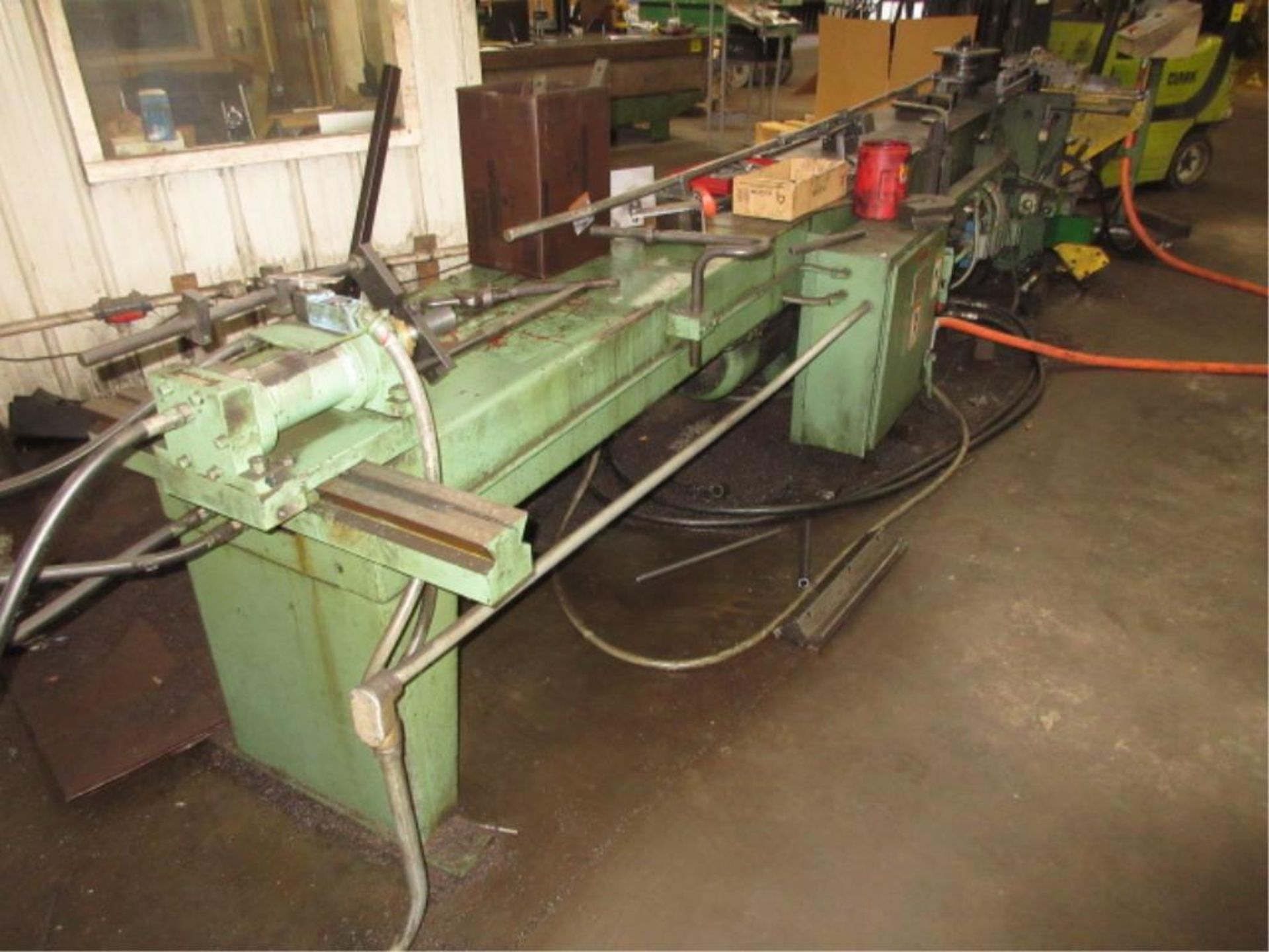 Pines Hydraulic Bender. Pines No. 2 Hydraulic Bender, programmable control with stand, tooling not - Image 3 of 9