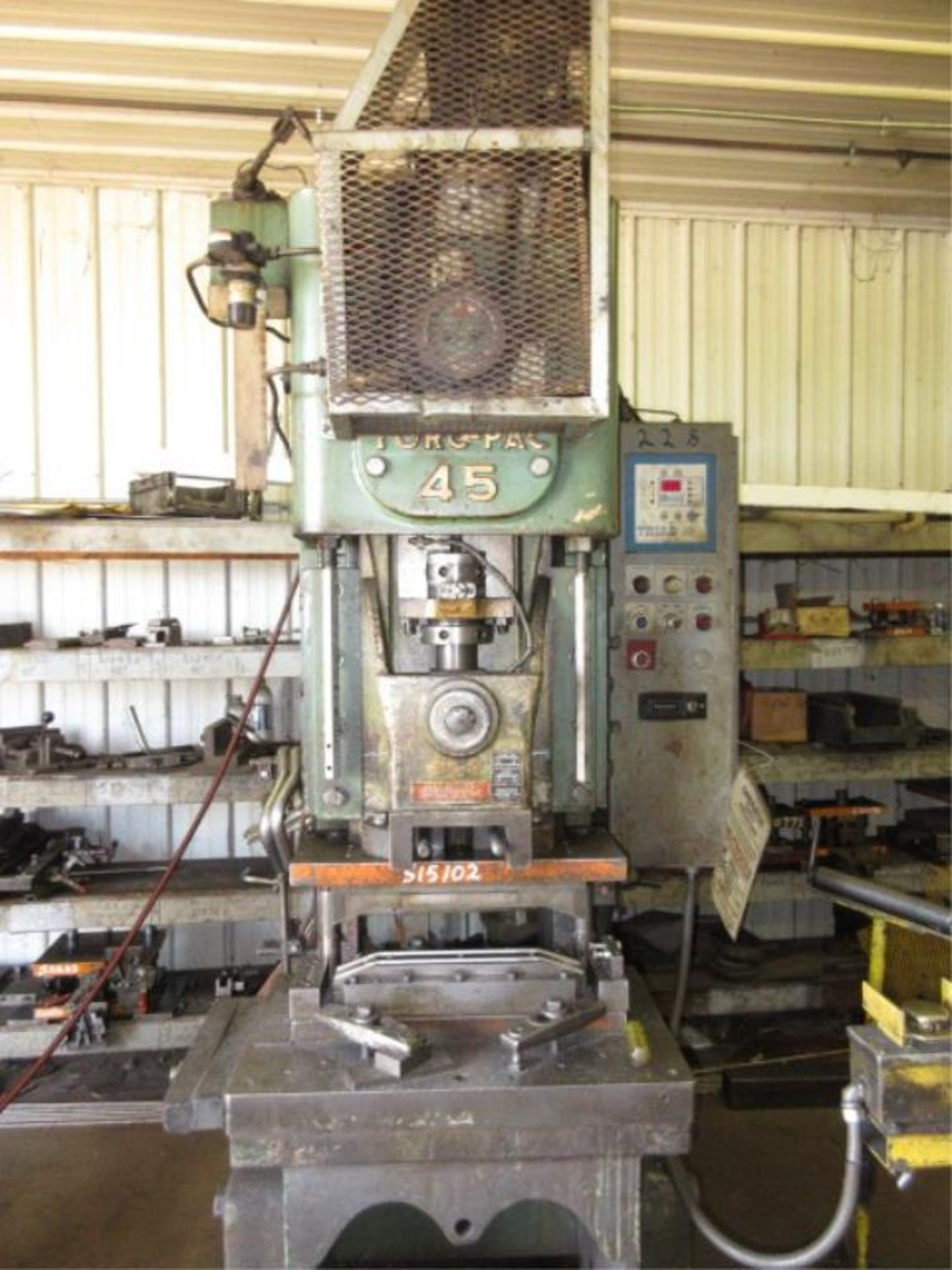 Clearing OBI Punch Press . Clearing 45T640-486 45-Ton Torc-Pac Series OBI Punch Press, spm 100, - Image 6 of 6