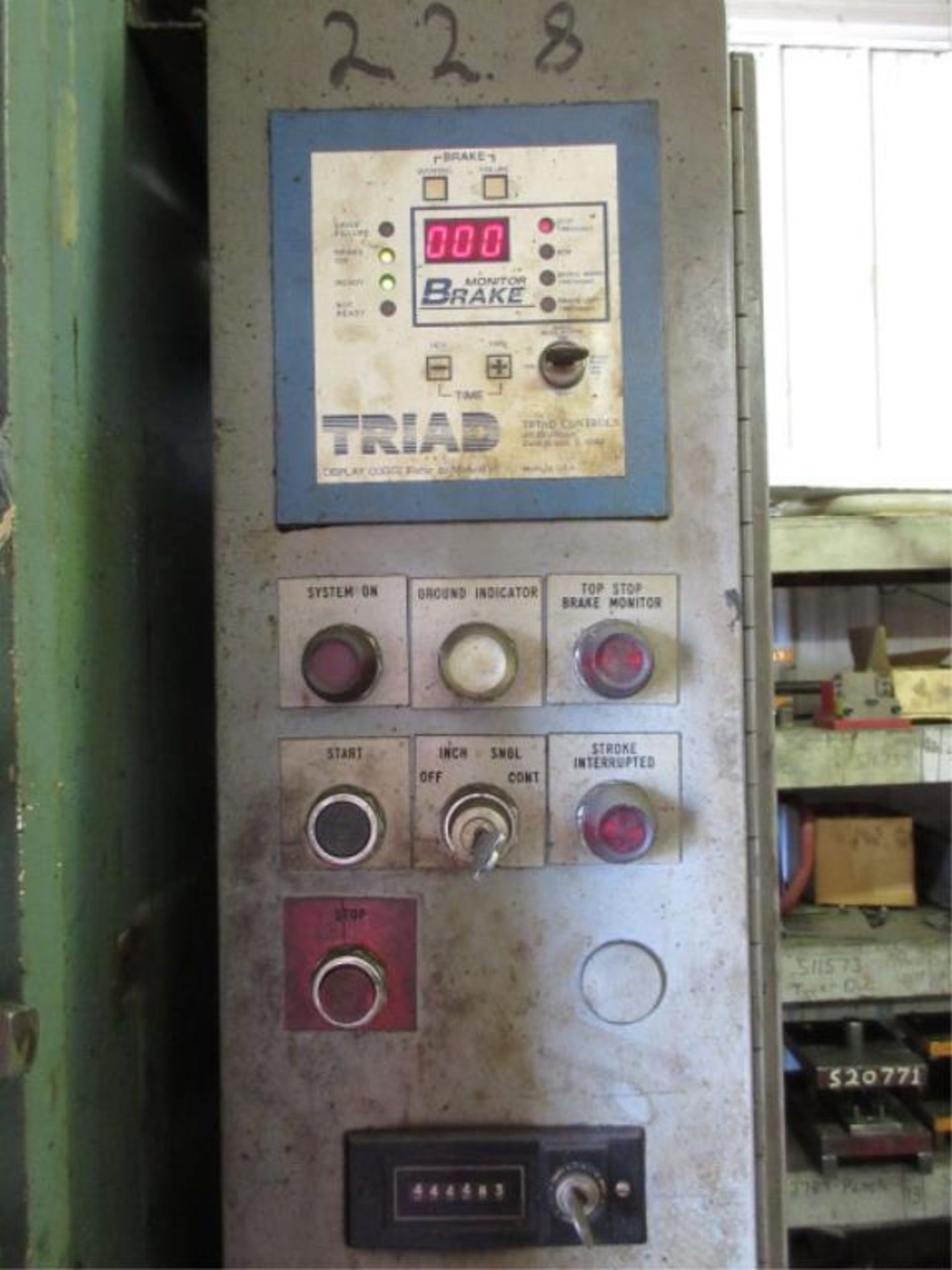 Clearing OBI Punch Press . Clearing 45T640-486 45-Ton Torc-Pac Series OBI Punch Press, spm 100, - Image 4 of 6