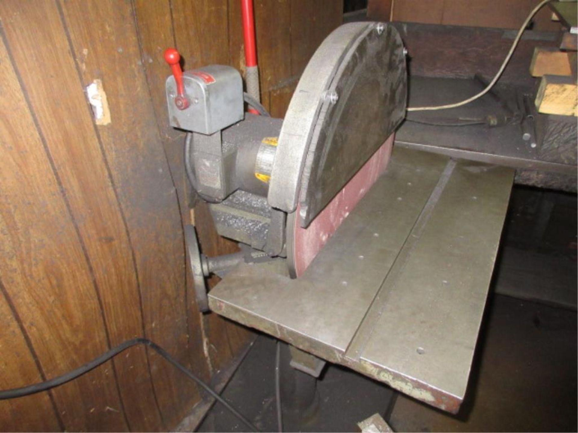 Baldor Disc Sander. Baldor 20" Disc Sander, 2-hp, 208-230/460VAC. SN# F895. HIT# 2160198. bldg. 1. - Image 2 of 4