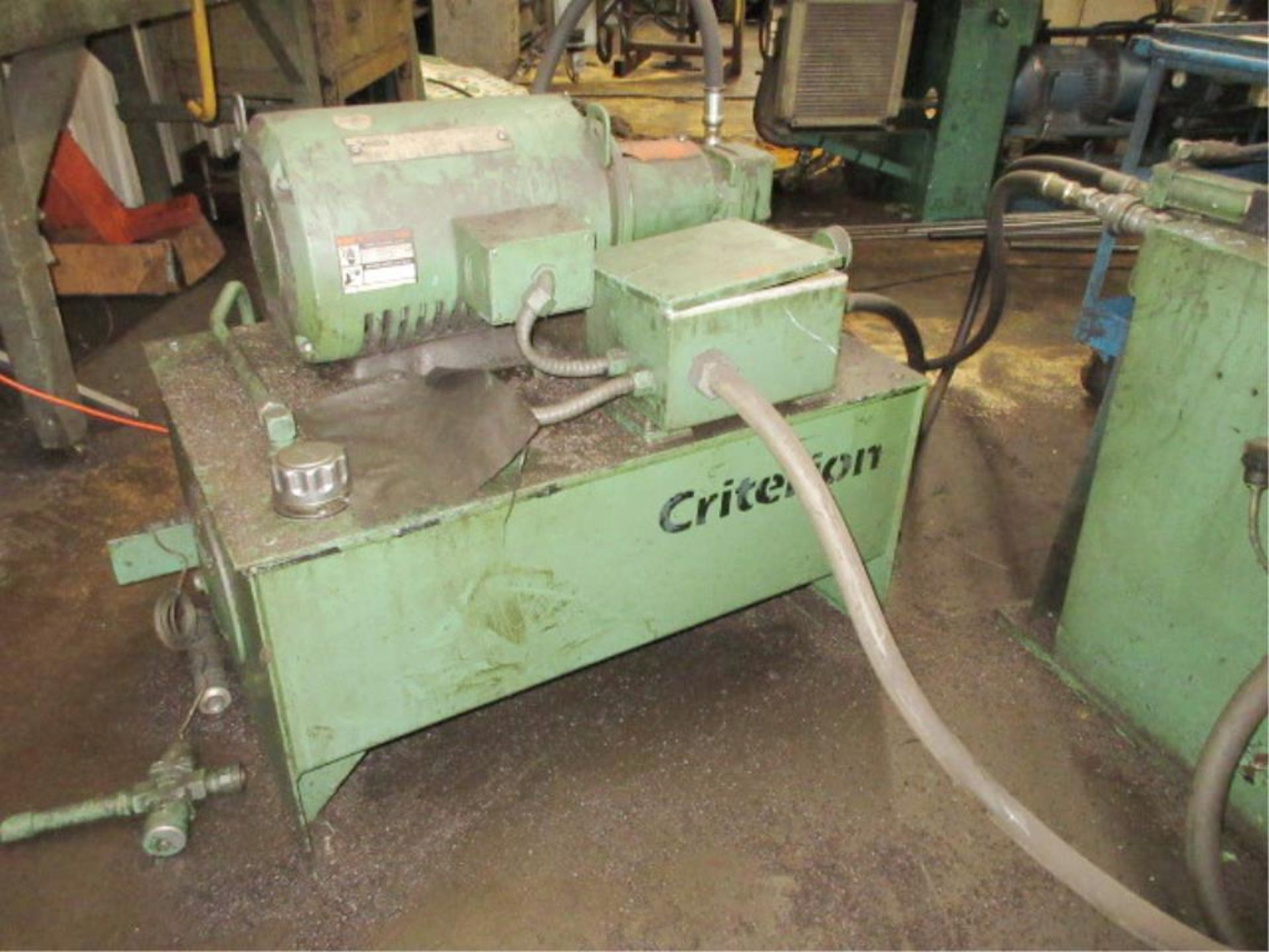 Criterion Hydraulic Bender. Criterion Hydraulic Bender, Racine 20-hp hydraulic unit, tooling not - Image 3 of 7