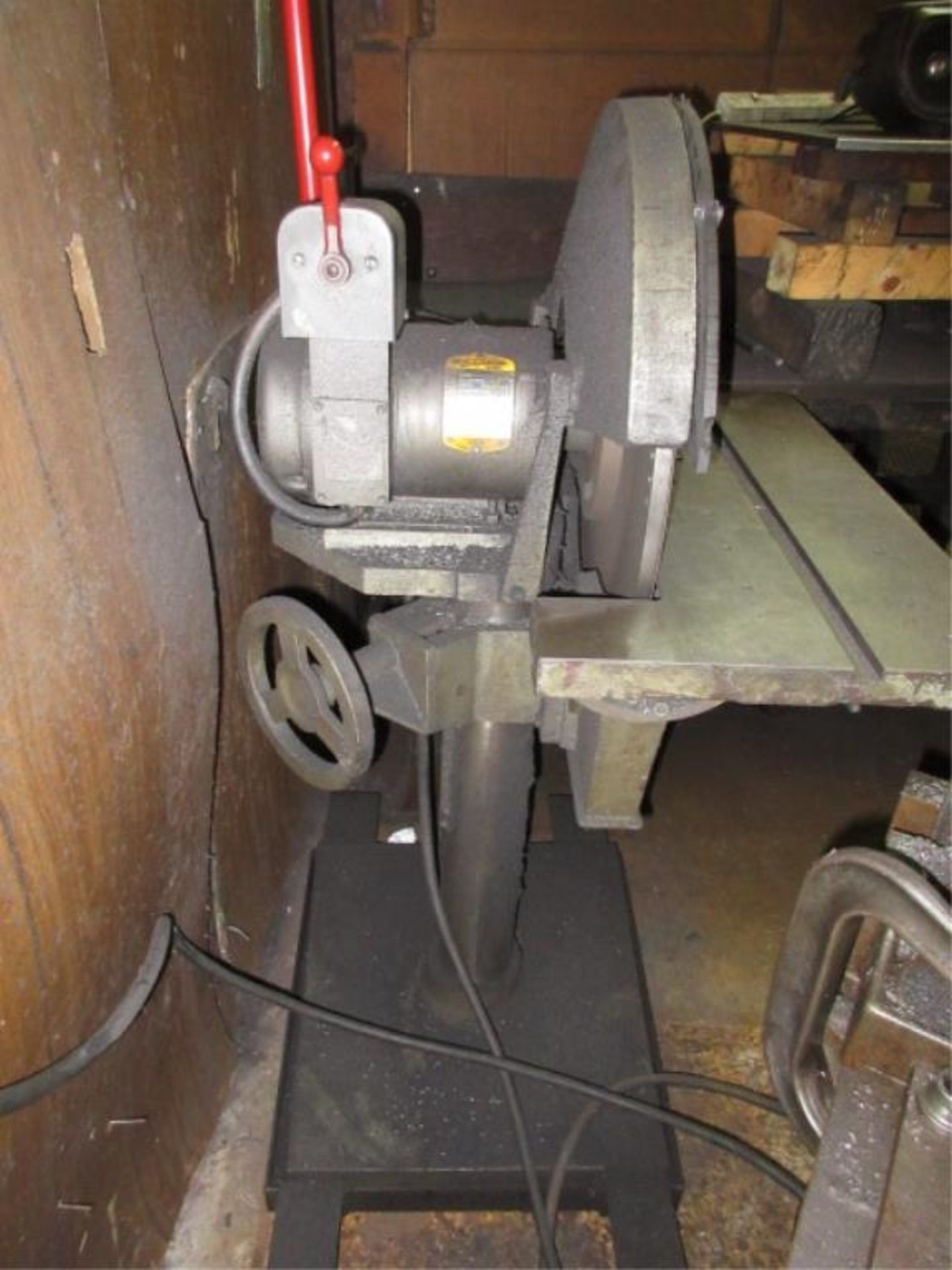 Baldor Disc Sander. Baldor 20" Disc Sander, 2-hp, 208-230/460VAC. SN# F895. HIT# 2160198. bldg. 1. - Image 3 of 4