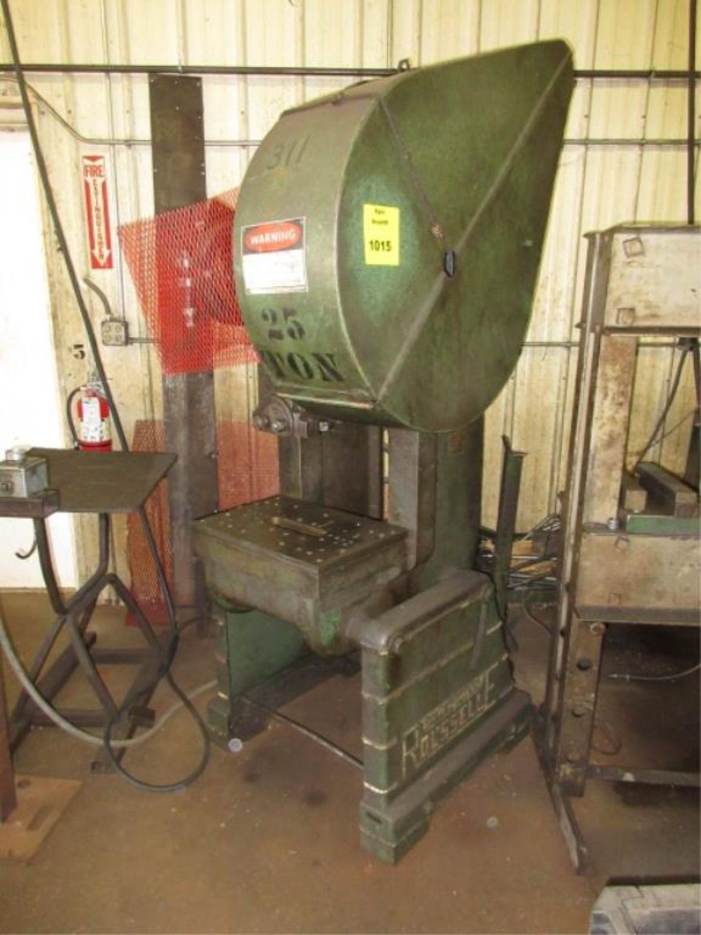 Rousselle OBI Punch Press . Rousselle 25-Ton OBI Punch Press, stroke 3, shut height 10 3/4, slide - Image 2 of 5