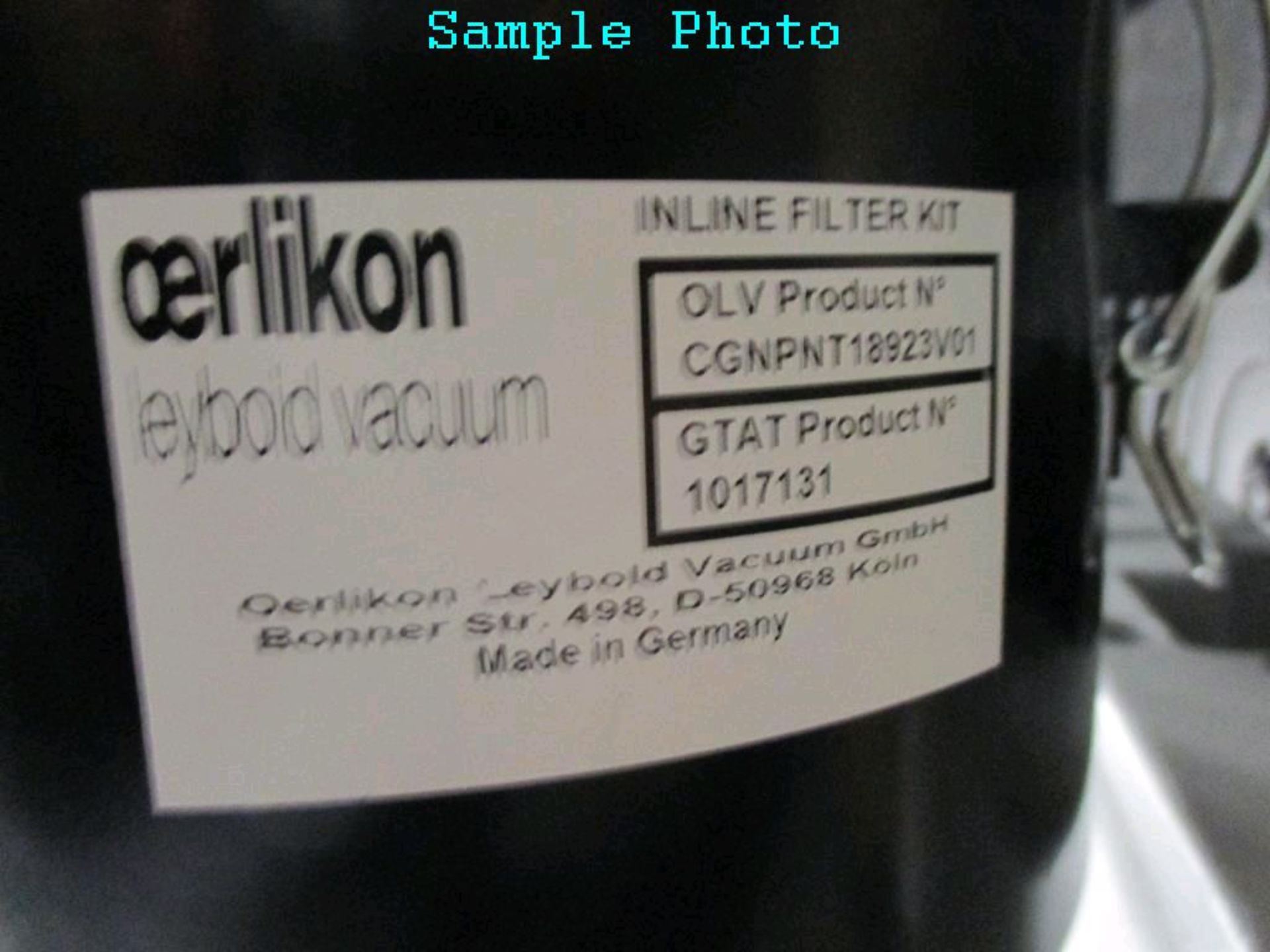 Oerlikon Leybold D65B Lot Includes (1) Trivac D65B Vacuum Pump (mfg. 2014). Asset Located at 3WAY - Image 8 of 8