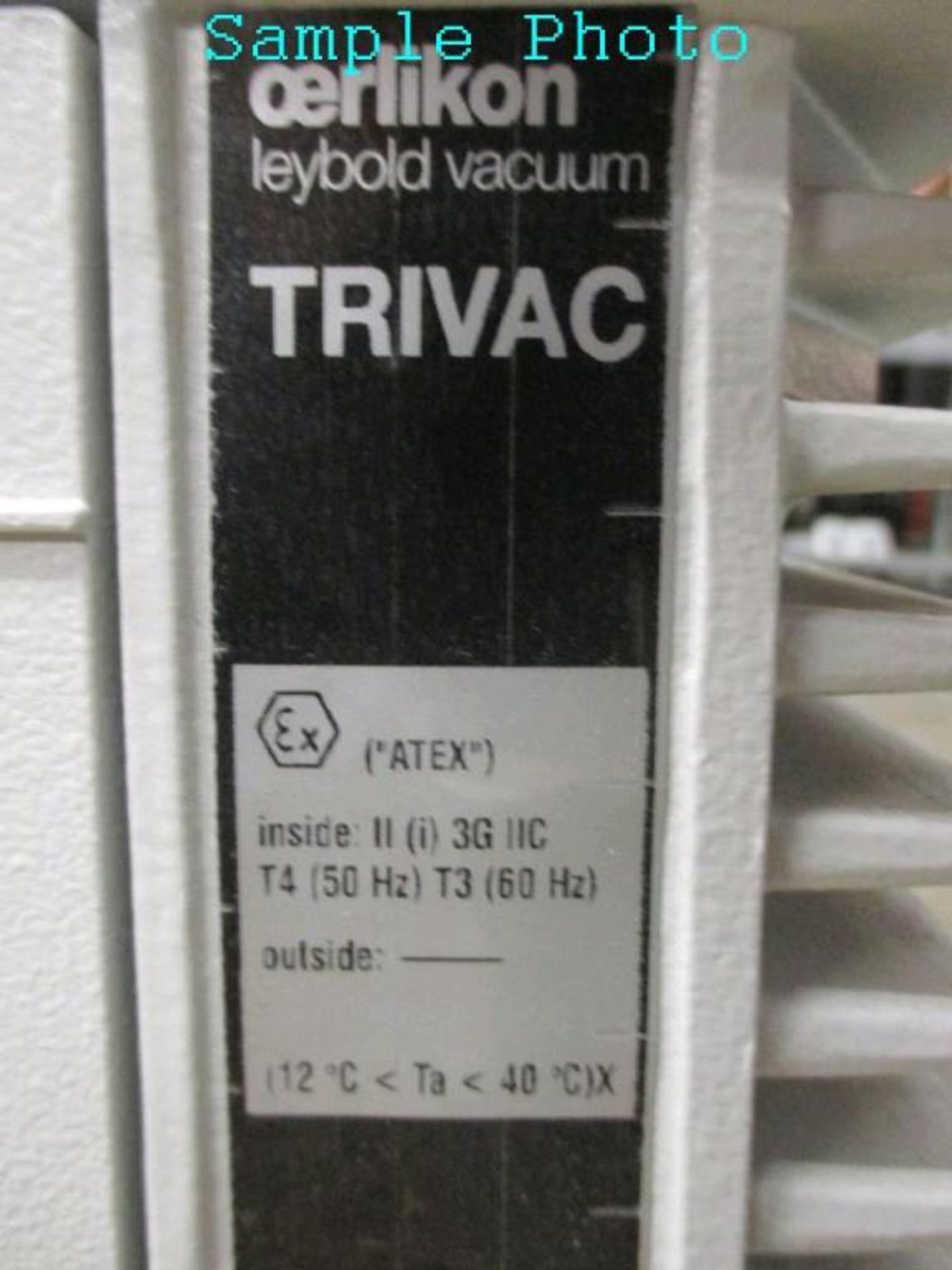 Oerlikon Leybold D65B Lot Includes (1) Trivac D65B Vacuum Pump (mfg. 2014). Asset Located at 3WAY - Image 6 of 8