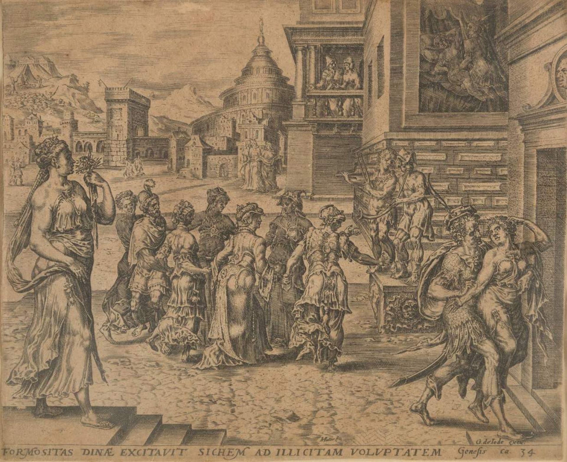 MARTEN DE VOS1532 Antwerpen - 1603 ebendaSechs Kupferstiche zum Leben des Elias und eine Beigabe - Bild 2 aus 7