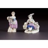 ZWEI MEISSENER FIGUREN Deutsch, Meissen, 1850-1924 sowie 1987 Porzellan, polychrome Malerei,