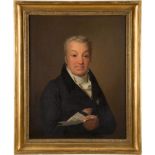 JOHANN FRIEDRICH BAUMANN1784 Gera - 1830 DresdenPortrait eines Gelehrten Öl auf Leinwand. 72,5 x