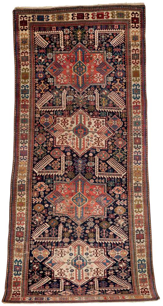 AKSTAFA SCHIRWAN Kaukasus, Ende 19. Jh.295 x 123 cm. Gebrauchsspuren.