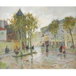 ALFRED-JEAN CHAGNIOT 1905 Paris - 1991 ebenda Verregneter Marktplatz Öl auf Leinwand. 54,5 x 65